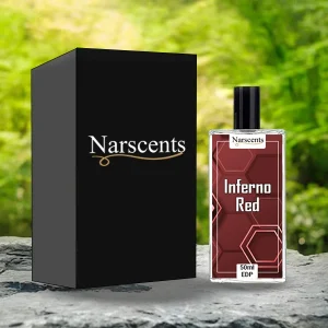 Inferno Red Perfume Display